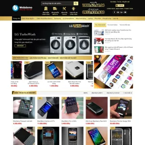 Mẫu website bán điện thoại WordPress + Flatsome 4 Mẫu website bán điện thoại WordPress + Flatsome