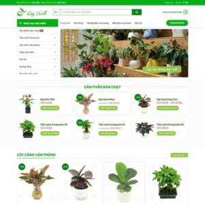 Mẫu website bán cây xanh 05 WordPress + Flatsome 5 Mẫu website bán cây xanh 05 WordPress + Flatsome