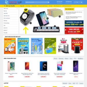 Mẫu website bán điện máy xanh 01 WordPress + Flatsome 2 Mẫu website bán điện máy xanh 01 WordPress + Flatsome